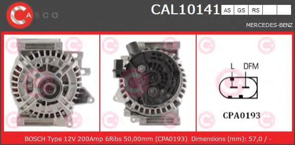 CAL10141AS Casco Генератор