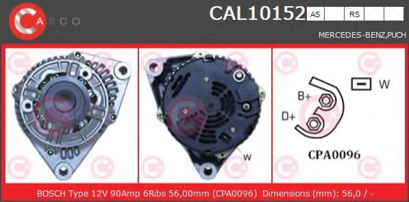 CAL10152AS Casco Генератор