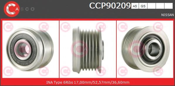 CCP90209AS Casco Шків генератора