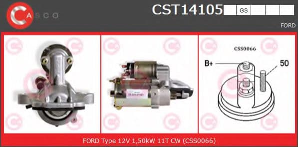 CST14105GS Casco Стартер для Ford Mondeo