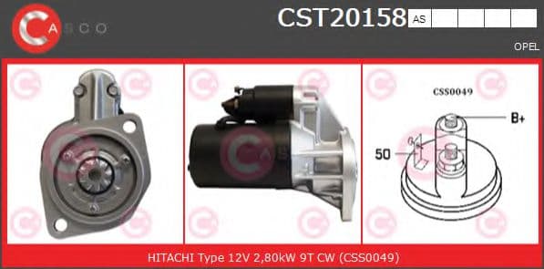 CST20158AS Casco Стартер