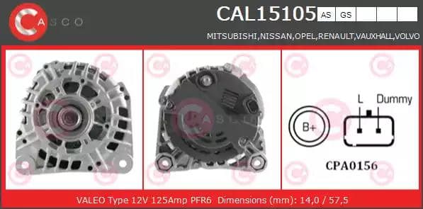cal15105as Casco Генератор