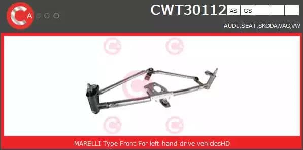 CWT30112AS Casco Трапеція склоочисника