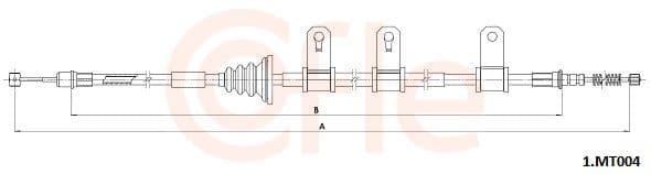 1mt004 Cofle Трос ручного гальма для Mitsubishi Grandis