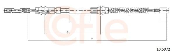 92105972 Cofle Трос ручного гальма