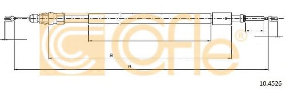 10.4526 Cofle Трос ручного гальма