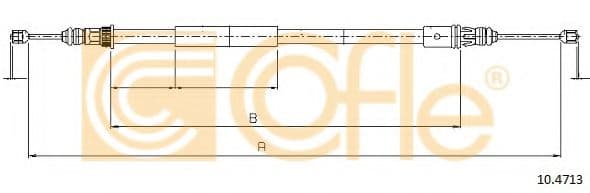 10.4713 Cofle Трос ручного тормоза