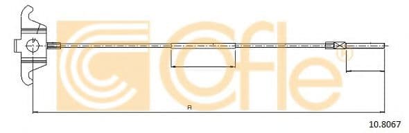 10.8067 Cofle Трос ручного гальма