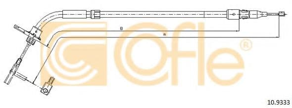 10.9333 Cofle Трос ручного гальма
