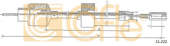 11.222 Cofle Трос зчеплення для Citroen BX