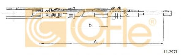 11.2971 Cofle Трос сцепления для Renault Master