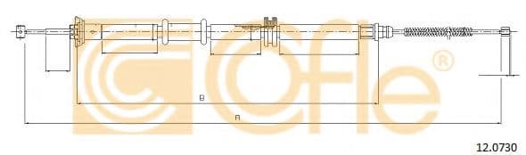 12.0730 Cofle Трос ручного гальма