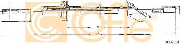 1602.14 Cofle Трос зчеплення для Fiat Regata
