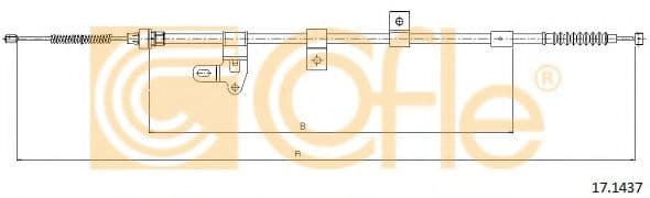 17.1437 Cofle Трос ручного гальма