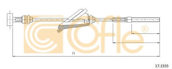 17.1555 Cofle Трос ручного гальма