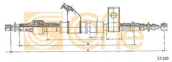 17.210 Cofle Трос ручного гальма