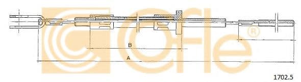1702.5 Cofle Трос зчеплення для Iveco Daily II
