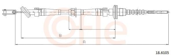 92186105 Cofle Трос зчеплення для Suzuki Baleno