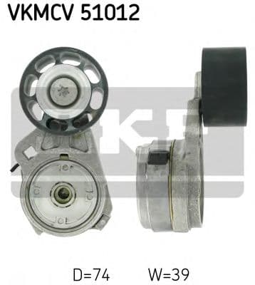 VKMCV 51012 SKF Натяжной ролик поликлинового ремня