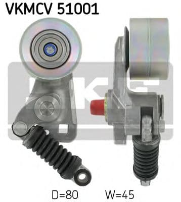 VKMCV 51001 SKF Натяжной ролик поликлинового ремня