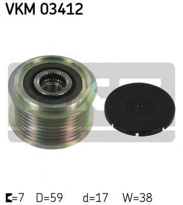 VKM 03412 SKF Муфта генератора