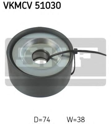 VKMCV 51030 SKF Обводной ролик поликлинового ремня