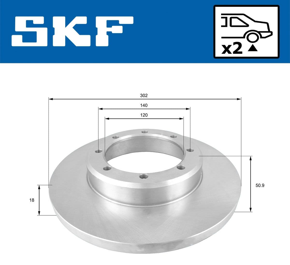 vkbd91136s2 SKF Гальмівний диск