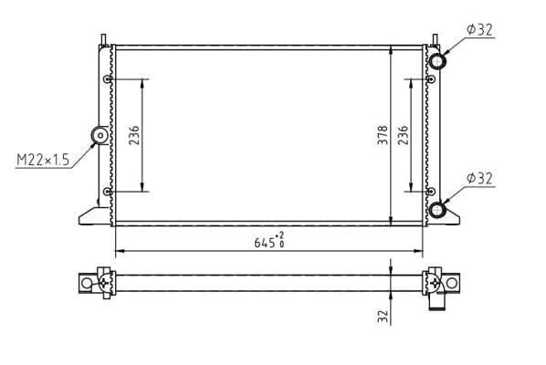 602179 Hart Радіатор охолодження двигуна