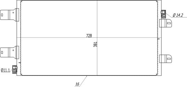 614567 Hart Радиатор кондиционера
