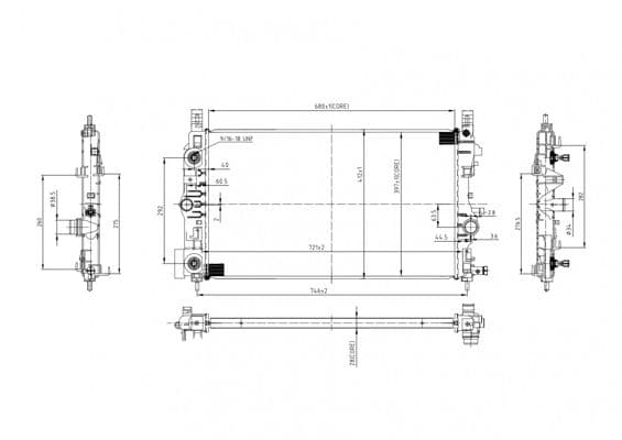 618586 Hart Радіатор охолодження двигуна