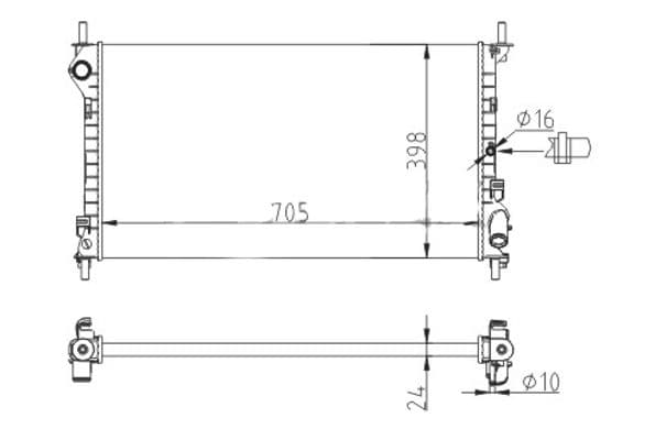 611942 Hart Радиатор охлаждения двигателя