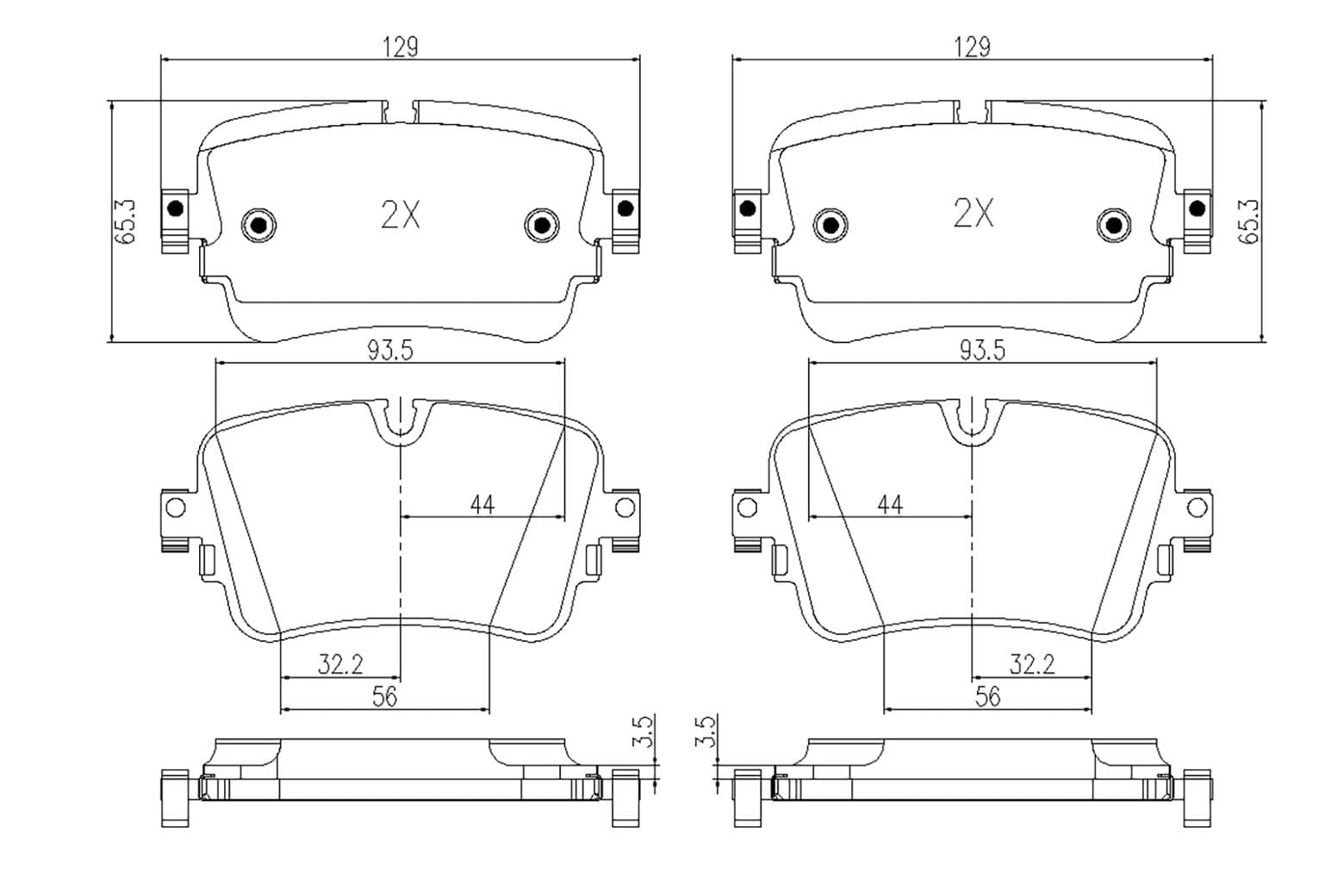 a8210126 Bogap Гальмівні колодки