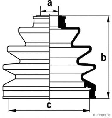 J2861001 Herth+Buss Пильовик гранати