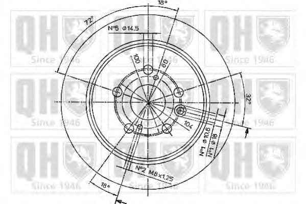 BDC3763 Quinton Hazell Гальмівний диск