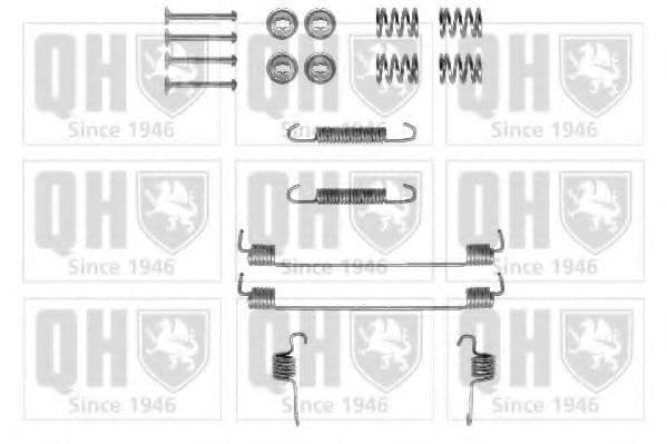 BFK429 Quinton Hazell Монтажний комплект барабанних гальмівних колодок