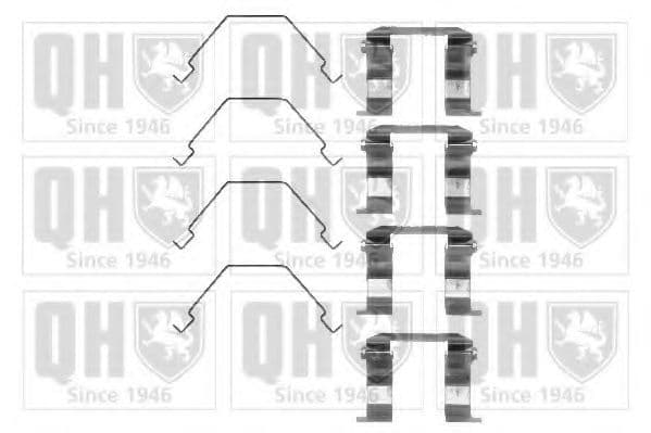 BFK695 Quinton Hazell Компоненти дискових гальмівних колодок