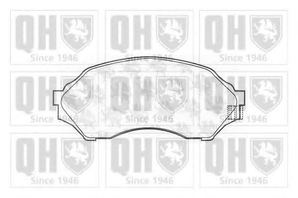 BP1094 Quinton Hazell Гальмівні колодки для Mazda 323