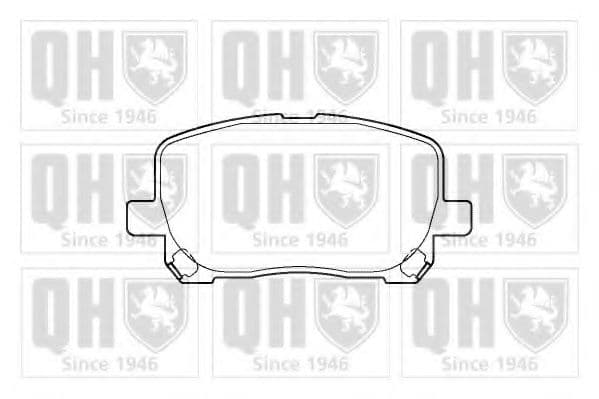BP1368 Quinton Hazell Гальмівні колодки для Toyota Avensis Verso