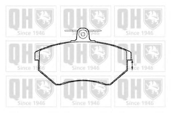BP607 Quinton Hazell Тормозные колодки
