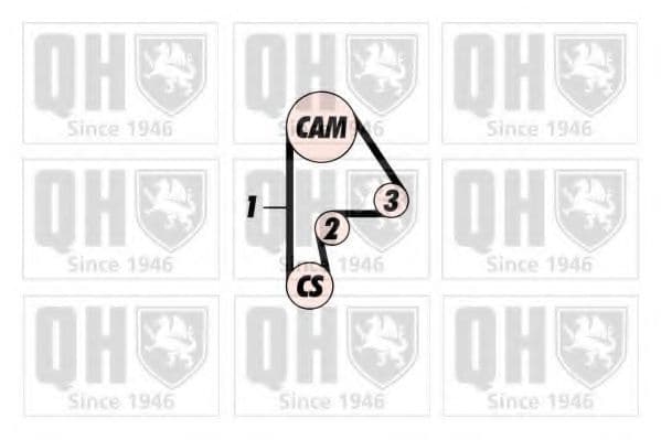 QTB163 Quinton Hazell Ремінь ГРМ