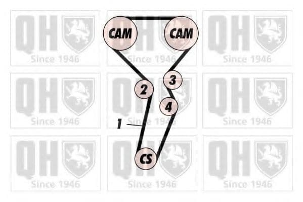 QBK563 Quinton Hazell Комплект ременя ГРМ