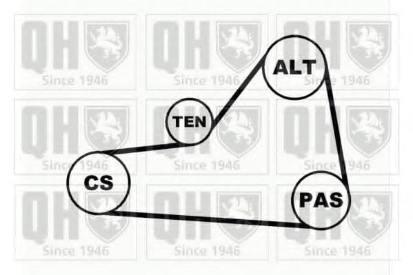 QDK18 Quinton Hazell Комплект поліклинового ременя