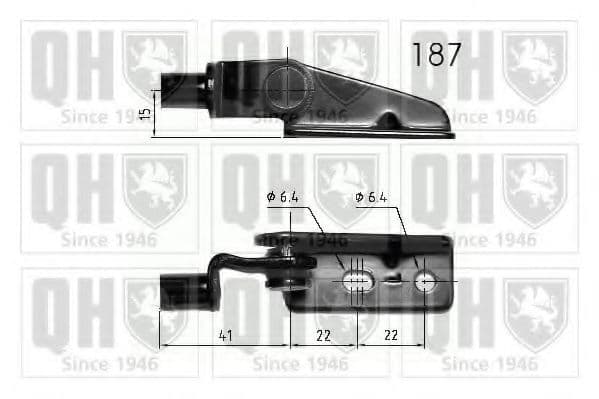 QTS840219 Quinton Hazell Газовий упор багажника для Mazda 323