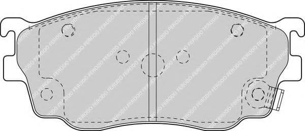 FDB1557 Ferodo Гальмівні колодки