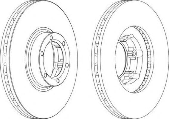DDF160-1 Ferodo Тормозной диск
