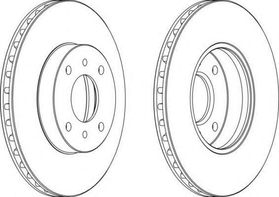 DDF959 Ferodo Тормозной диск