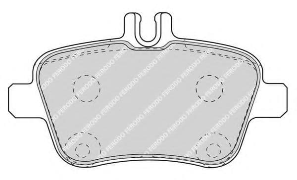 FDB4163 Ferodo Гальмівні колодки