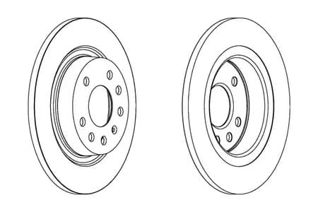 DDF1288C Ferodo Гальмівний диск