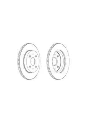 DDF1774 Ferodo Тормозной диск