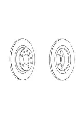 DDF1943C Ferodo Гальмівний диск для Opel GT